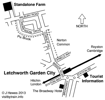 Letchworth&nbsp;Garden&nbsp;City map