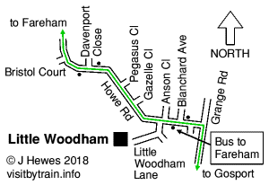 Little Woodham map