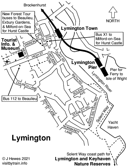 Lymington map
