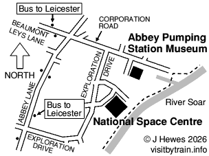 National Space Centre map
