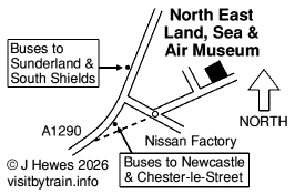 North East Land, Sea and Air Museums map