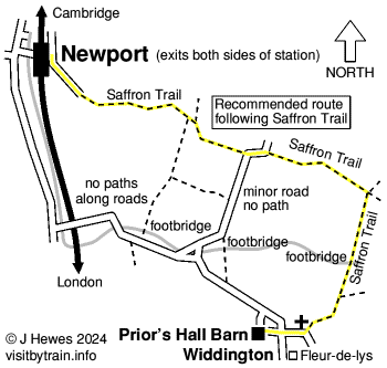 Newport (Essex) and Widdington map