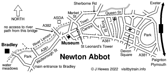 Newton Abbot map