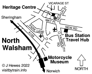 North Walsham map