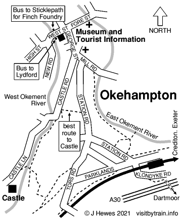 Okehampton map