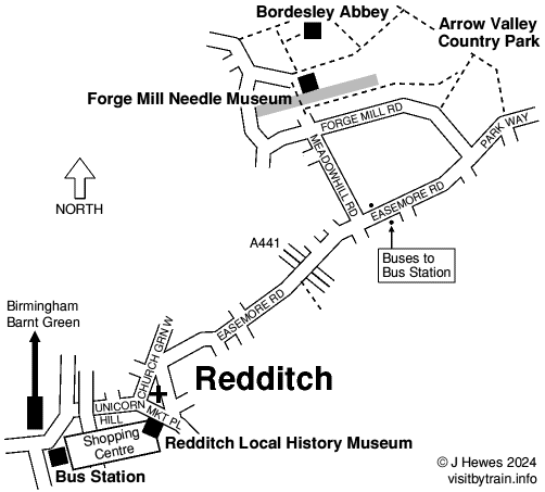 Redditch map