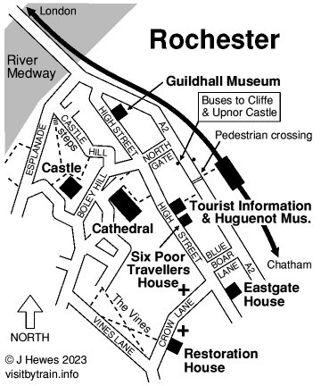 Rochester attractions map