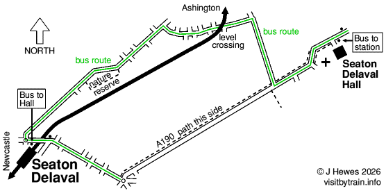 Seaton Delaval map