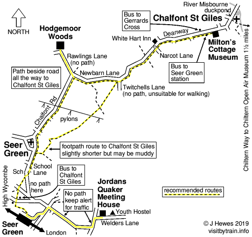 Seer Green map