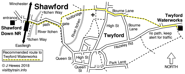 Shawford map