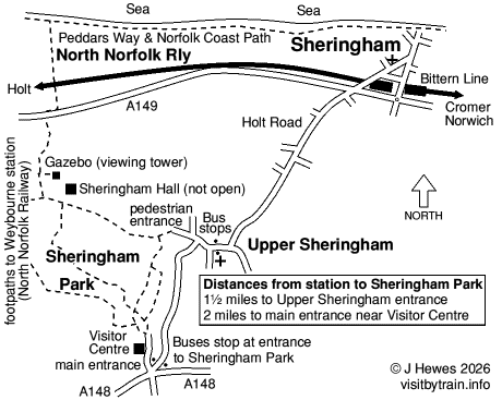 Sheringham Park map