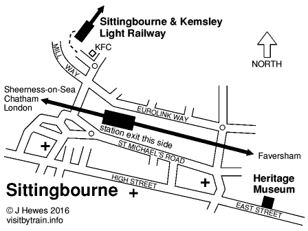 Sittingbourne map