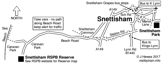 Snettisham map