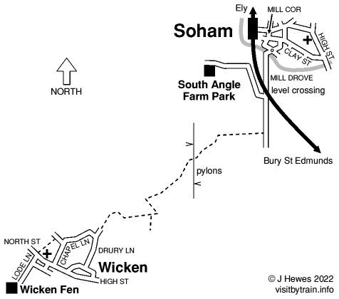 Soham and Wicken map