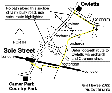 Sole Street map