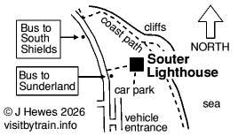 Souter Lighthouse map