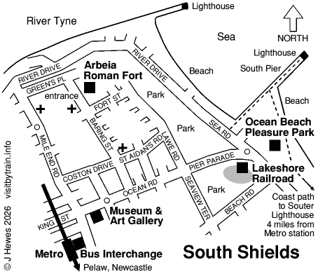South Shields map