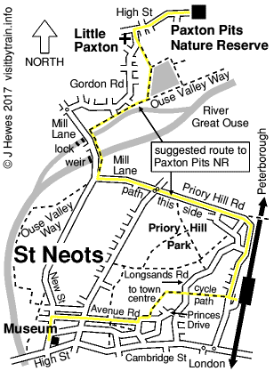 St Neots map