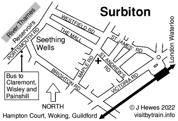 Surbiton map