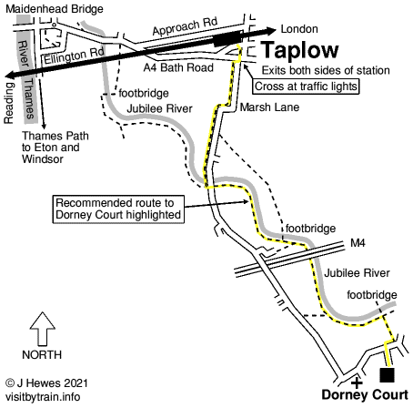 Taplow map