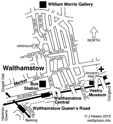 Walthamstow attractions map