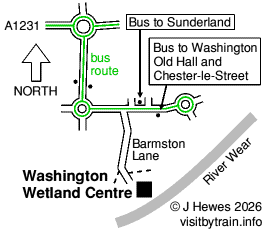 Washington Wetland Centre map