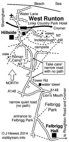 West Runton map