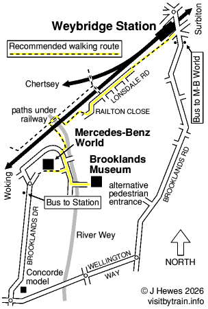 Weybridge map