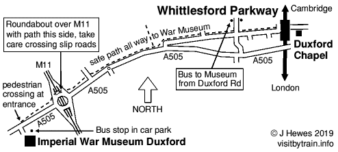 Whittlesford map