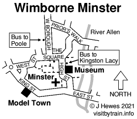 Wimborne Minster map